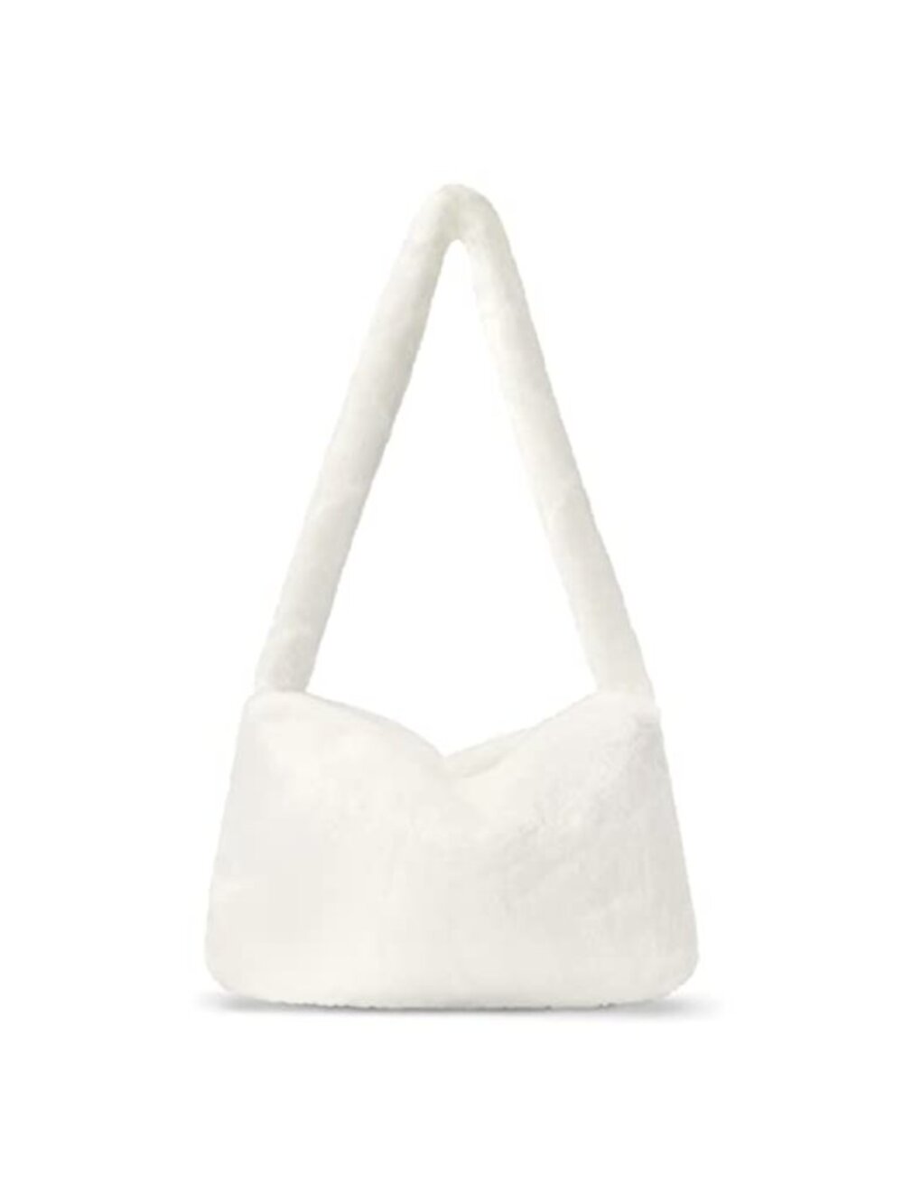 KPX Fuzzy Tote Bag Fluffy Shoulder Bag Furry Purse Faux Fur